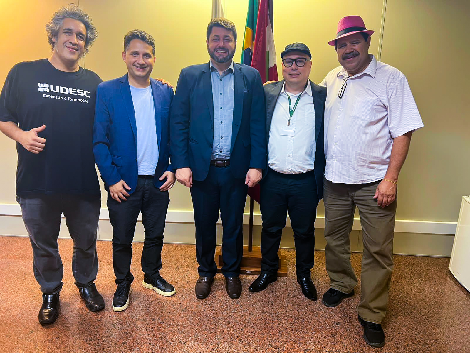 Reitor da UDESC recebe o Vereador John Lenon de Camboriú 
