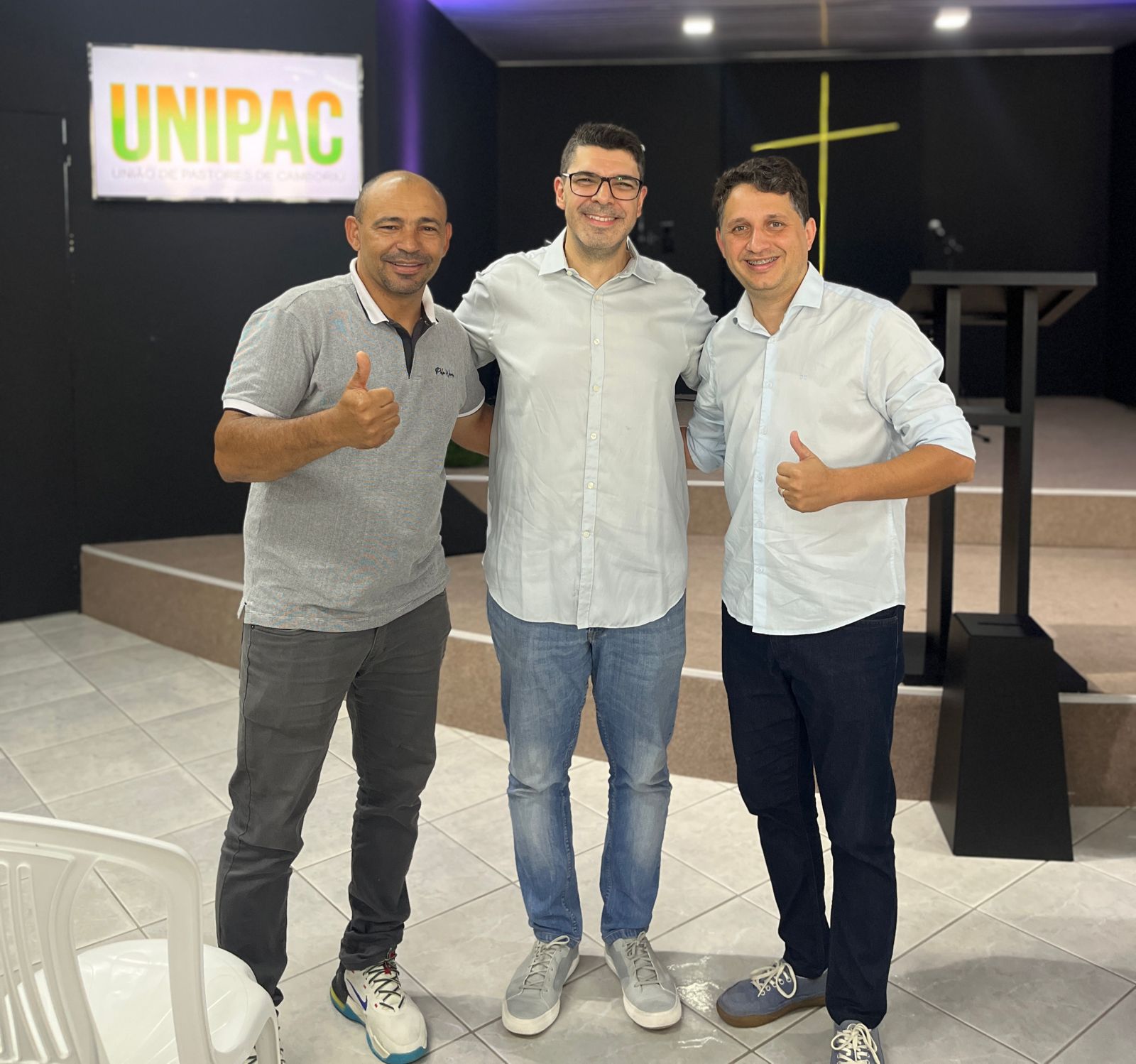 John Lenon participa da posse da nova diretoria da UNIPAC