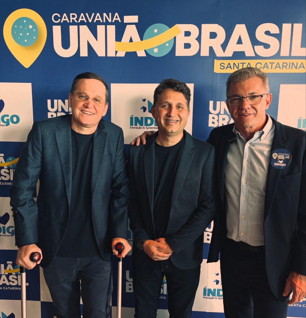 UNIÃO BRASIL PROMOVE ENCONTRO COM RONALDO CAIADO EM SANTA CATARINA: John Lenon, pré-candidato a Prefeito de Camboriú, participou do evento.